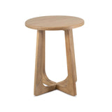 Natúr színű mindifa kerek lerakóasztal 45x45x55 cm – Scandi kollekció
