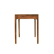 Mahagóni íróasztal oldalnézet – lekerekített dizájn