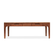 Oporto dohányzóasztal – előlnézet, retró ihletésű lekerekített formák