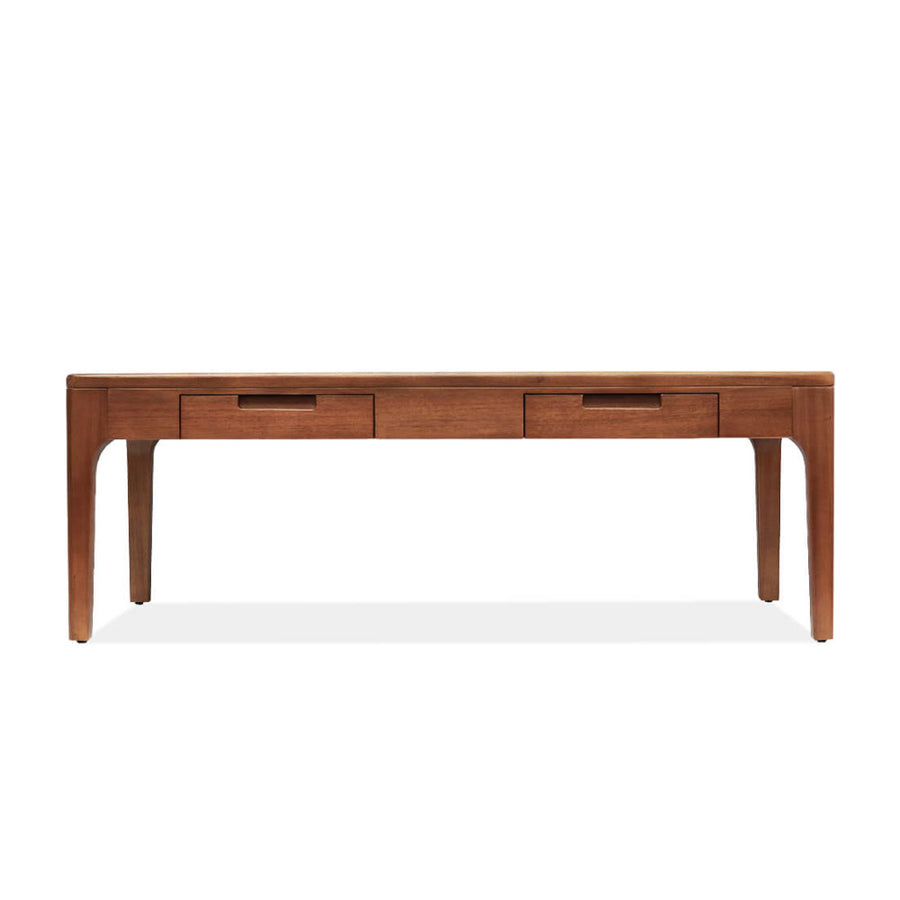 Oporto dohányzóasztal – előlnézet, retró ihletésű lekerekített formák