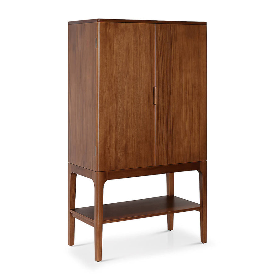 Oporto bárszekrény 90×45×160 cm – zárt állapot, mahagóni fa