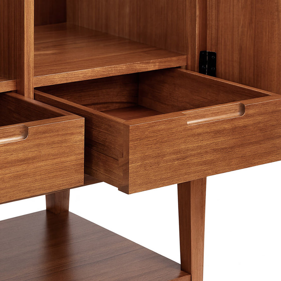 Oporto bárszekrény – belső fiókok és polcok, részletfotó