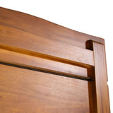 Ágyvég Oporto – felső sarok részlet, precíz fa megmunkálás és bemart csatlakozások