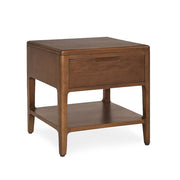 oporto éjjeliszekrény  – mahagóni fa, egy fiókkal és alsó polccal, háromnegyedes nézet