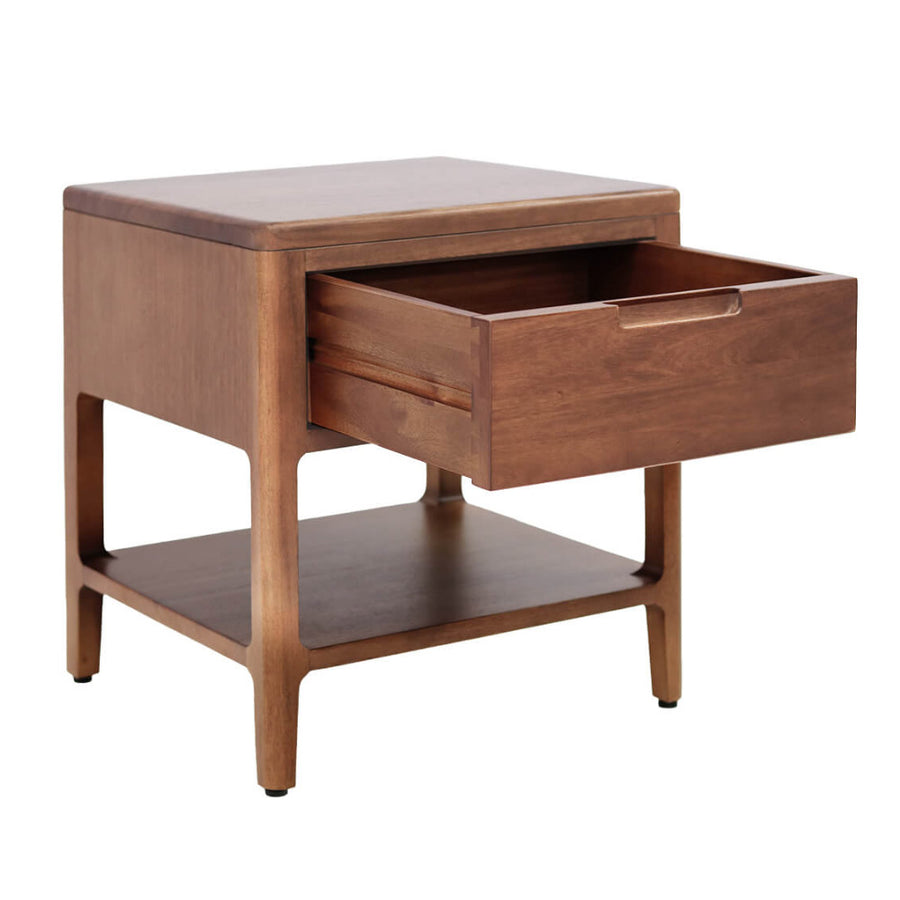 oporto éjjeliszekrény – oldalról nyitott fiókkal, mahagóni fa