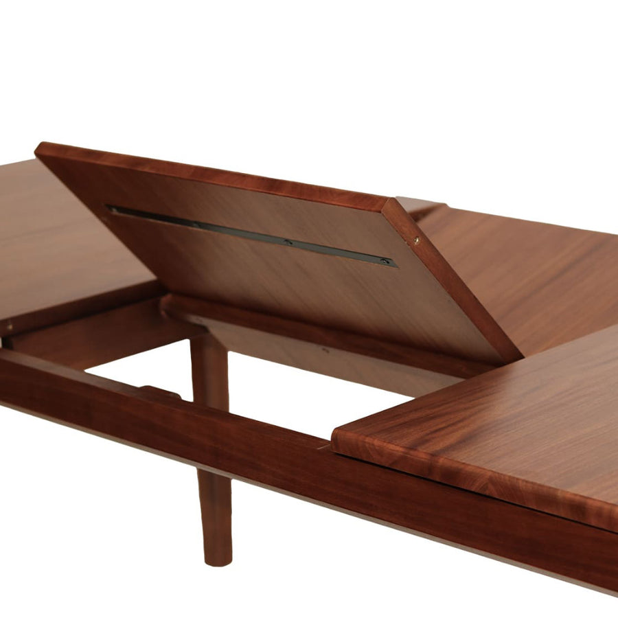 Oporto étkezőasztal – központi bővítőpanel kiemelve, mechanizmus részlet