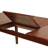 Oporto étkezőasztal – központi bővítőpanel kiemelve, mechanizmus részlet