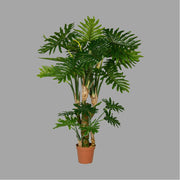 UV-álló, fajellegű, mű filodendron növény műanyag cserépben