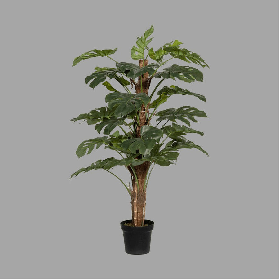 UV-álló, mű filodendron növény fekete műanyag cserépben