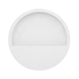 WALLY fényes fehér fiberstone fali kaspó Ø 30/40/50 cm