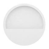 WALLY fényes fehér fiberstone fali kaspó Ø 30/40/50 cm