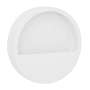 WALLY fényes fehér fiberstone fali kaspó Ø 30/40/50 cm