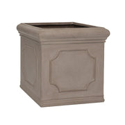 HERITAGE taupe színű négyzetes fiberstone kaspó 60 × 60 × 60 cm, klasszikus kialakítással
