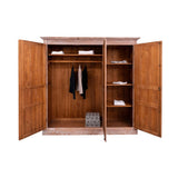 MAISON nagy méretű fenyőfa gardróbszekrény 210 cm
