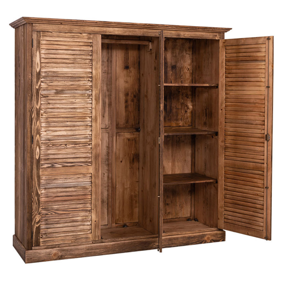 MAISON nagy méretű fenyőfa gardróbszekrény 200 cm