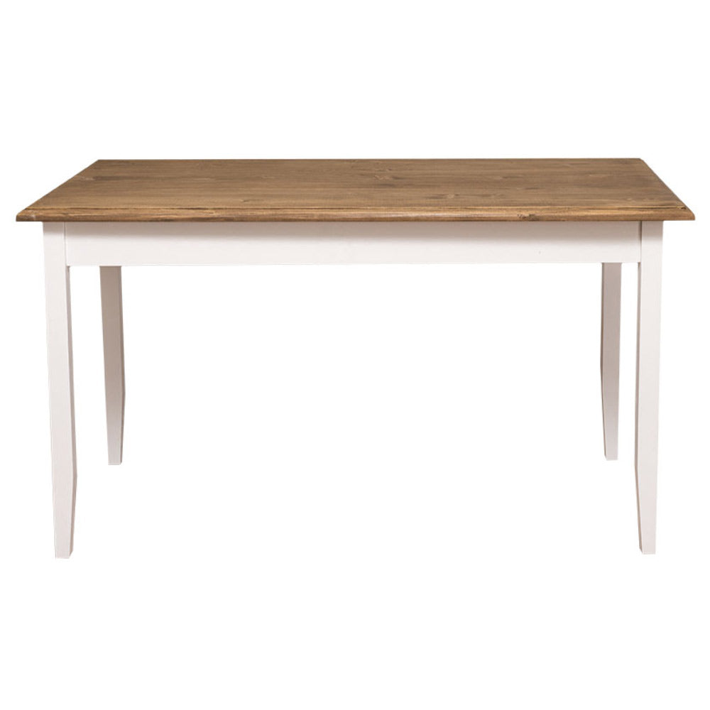 Vidéki stílusú, fenyőfából készült étkezőasztal – háromféle méretben, választható színben és felületkezeléssel