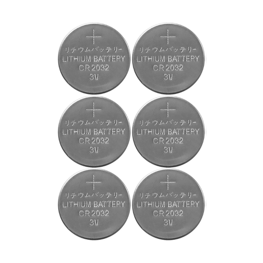 6 darabos CR2032 méretjelzésű tartós gombelem