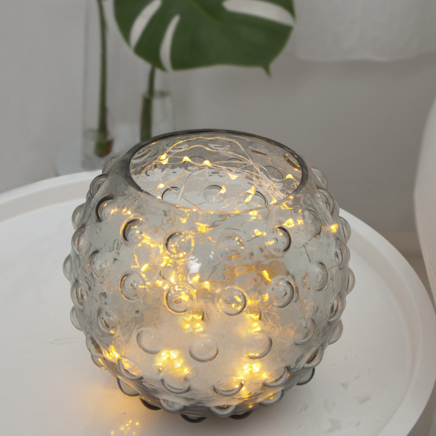 Meleg fehér fényű, 80 LED-es fényfüzér-csokor a "Harmatcsepp" kollekcióból