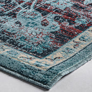 Suyay szőnyeg sarokrészlet – poliészter szálak és antikolt hatású minta