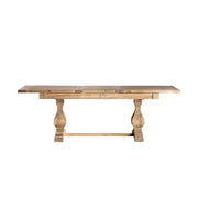 Koloniál stílusú, bővíthető, újrahasznosított szilfából készült étkezőasztal