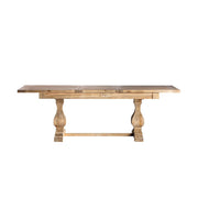 Koloniál stílusú, bővíthető, újrahasznosított szilfából készült étkezőasztal