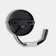 Kortárs stílusú, fekete és aranyszínű, fém falilámpa fémből készült lámpabúrával