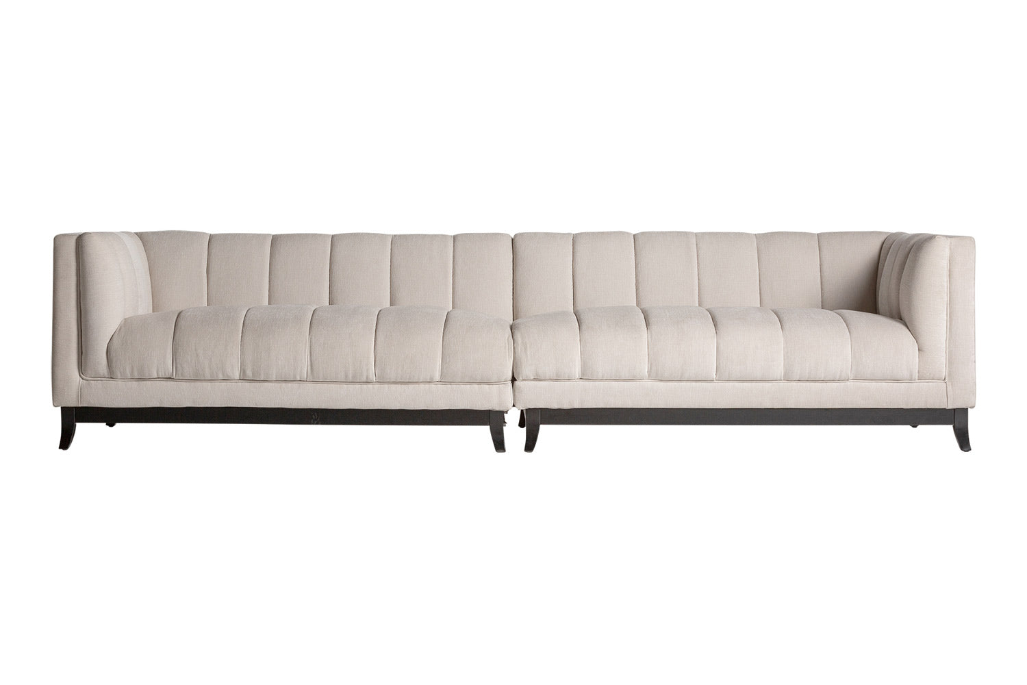 2 darab kortárs stílus, törtfehér színű moduláris kanapé