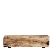 Törzsi stílusú, rusztikus megjelenésű, tömör suarfatörzsből készült dohányzóasztal