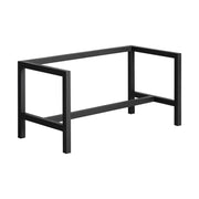 Loft stílusú fém lábazat vitrinekhez – perspektivikus nézet, fekete kivitel