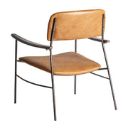 WAKY barna fém-műbőr karosszék 81 cm