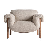 Uznoch fotel elölnézet – ívelt, telt formavilág és bőséges ülőfelület