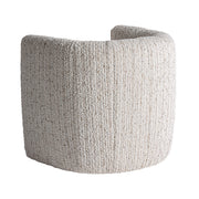 Erbach fotel hátoldali nézet – texturált buklé kárpit és ívelt forma