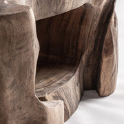 Khaled rusztikus dohányzóasztal – nyitott középső polc