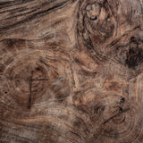 Organikus formájú suarfa asztal belső részlete – kézi megmunkálás