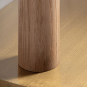 Tölgyfa láb részlet – natúr pácolt felület és faerezet közelről