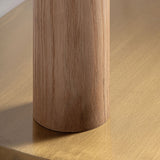 Tölgyfa láb részlet – natúr pácolt felület és faerezet közelről