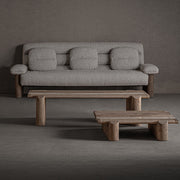 Jacquard kollekció kanapéval és fotellel – enteriőr hangulatkép natúr, modern stílusban