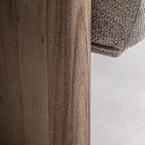 Natúr nyírfa erezete közelről – Jacquard fotel lábrészlet