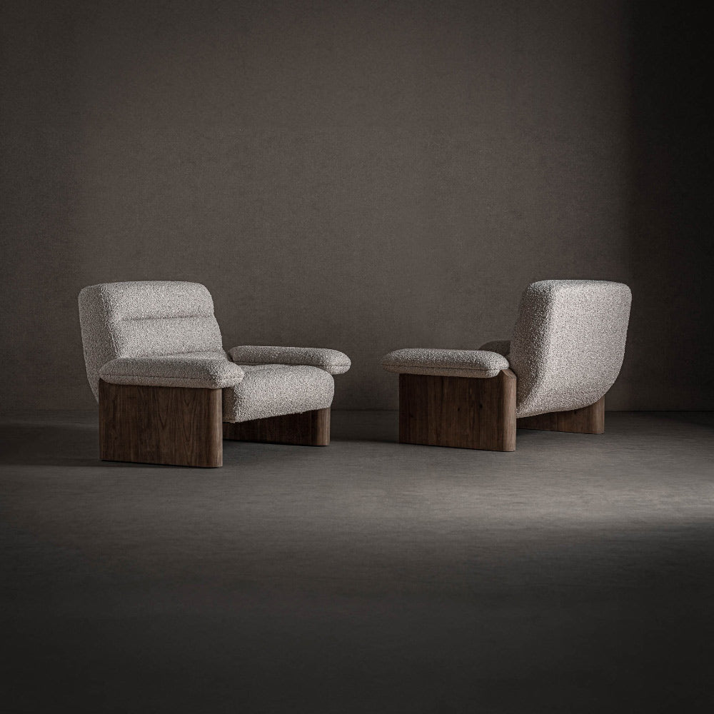 Jacquard kollekció fotellel – enteriőr hangulatkép modern, natúr stílusban