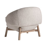 Jacquard fotel hátulról – gömbölyded forma és natúr fa váz