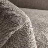 Buklé hatású bézs poliészter kárpit közelről – Jacquard fotel textúra