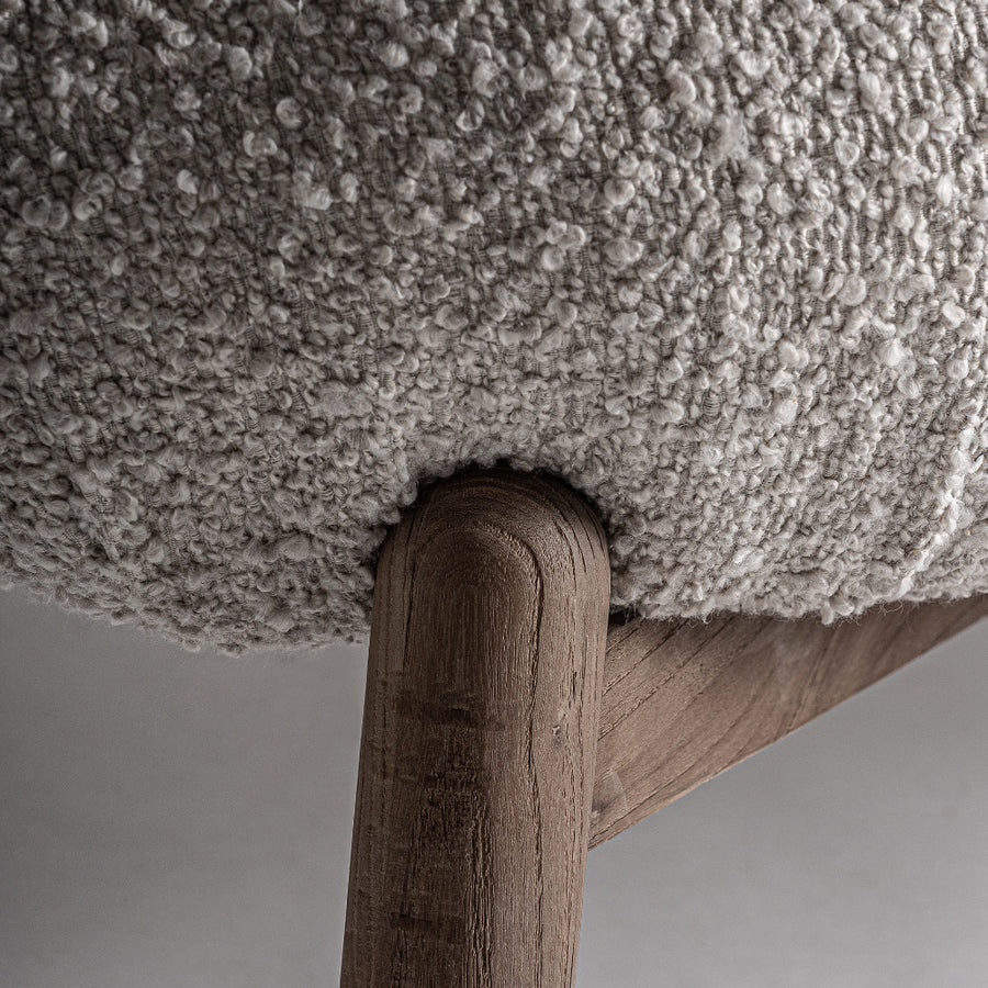 JACQUARD 3 személyes bézs nyírfa kanapé 187 cm