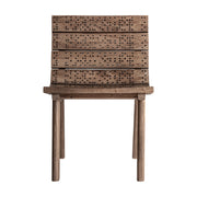 Jacquard nyírfa szék elölnézet – grafikus perforációval