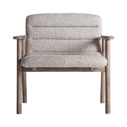 Jacquard klubfotel elölnézet – buklé kárpitozott háttámlával