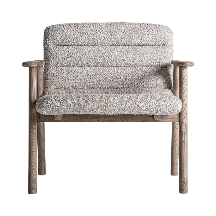 Jacquard klubfotel elölnézet – buklé kárpitozott háttámlával