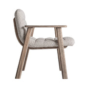 Jacquard klubfotel oldalnézet – ergonomikus forma és párnázott ülőfelület