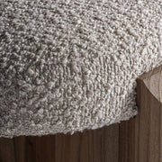 Buklé hatású bézs kárpit textúrája közelről – Jacquard ülőke