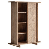 Nyírfa gardrób jobb oldalról – tágas belső polcokkal