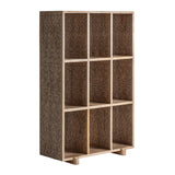 Jacquard könyvespolc háromnegyedes nézet – perforált oldallapokkal