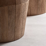 Tömör mangófa láb részlete – Jacquard étkezőasztal